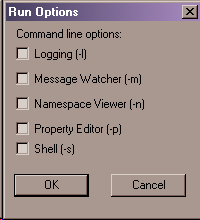 run options dialog